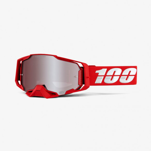 Gafas 100x100 Armega Rojo/Hiper Plata Espejo